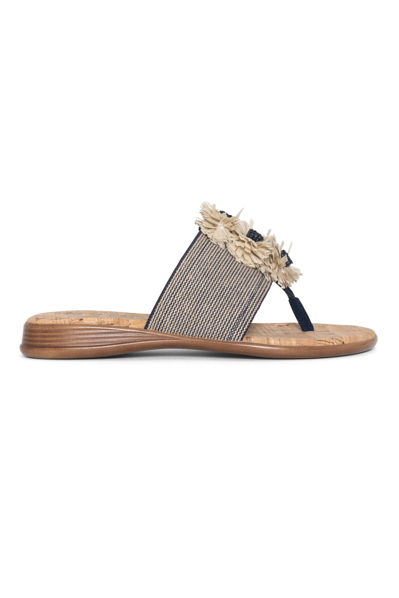 NYDJ Asira Sandals In Stretch Jute - Navy