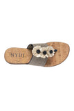 NYDJ Asira Sandals In Stretch Jute - Navy