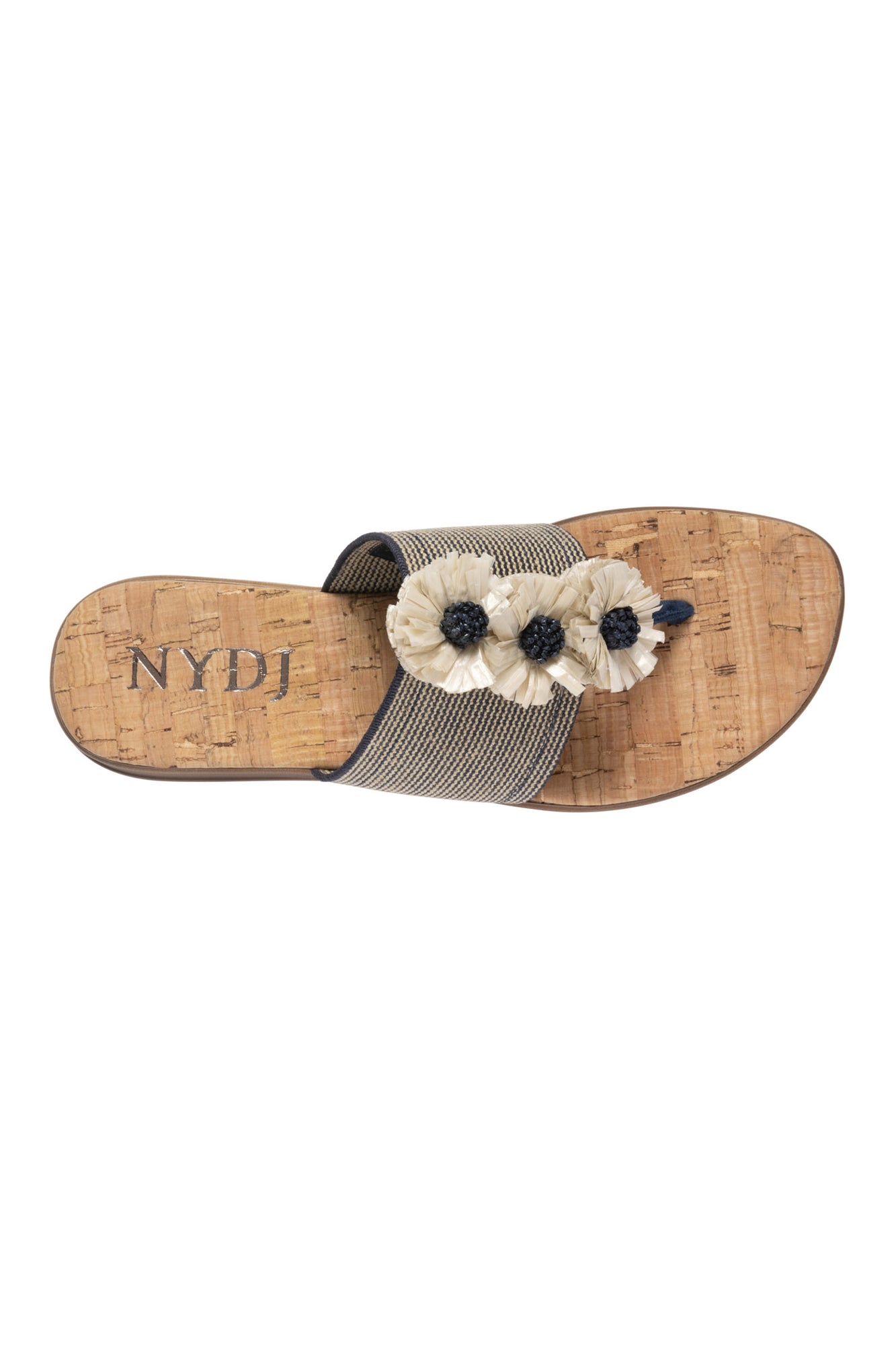 NYDJ Asira Sandals In Stretch Jute - Navy