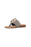 NYDJ Asira Sandals In Stretch Jute - Navy