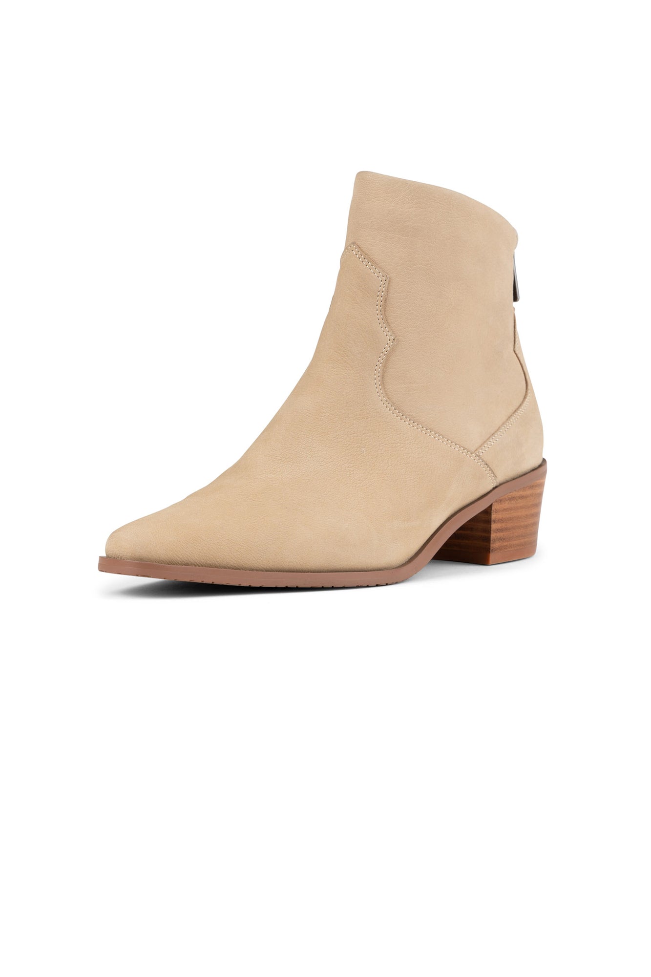 NYDJ Blondee Booties In Tumbled Leather - Cashmere