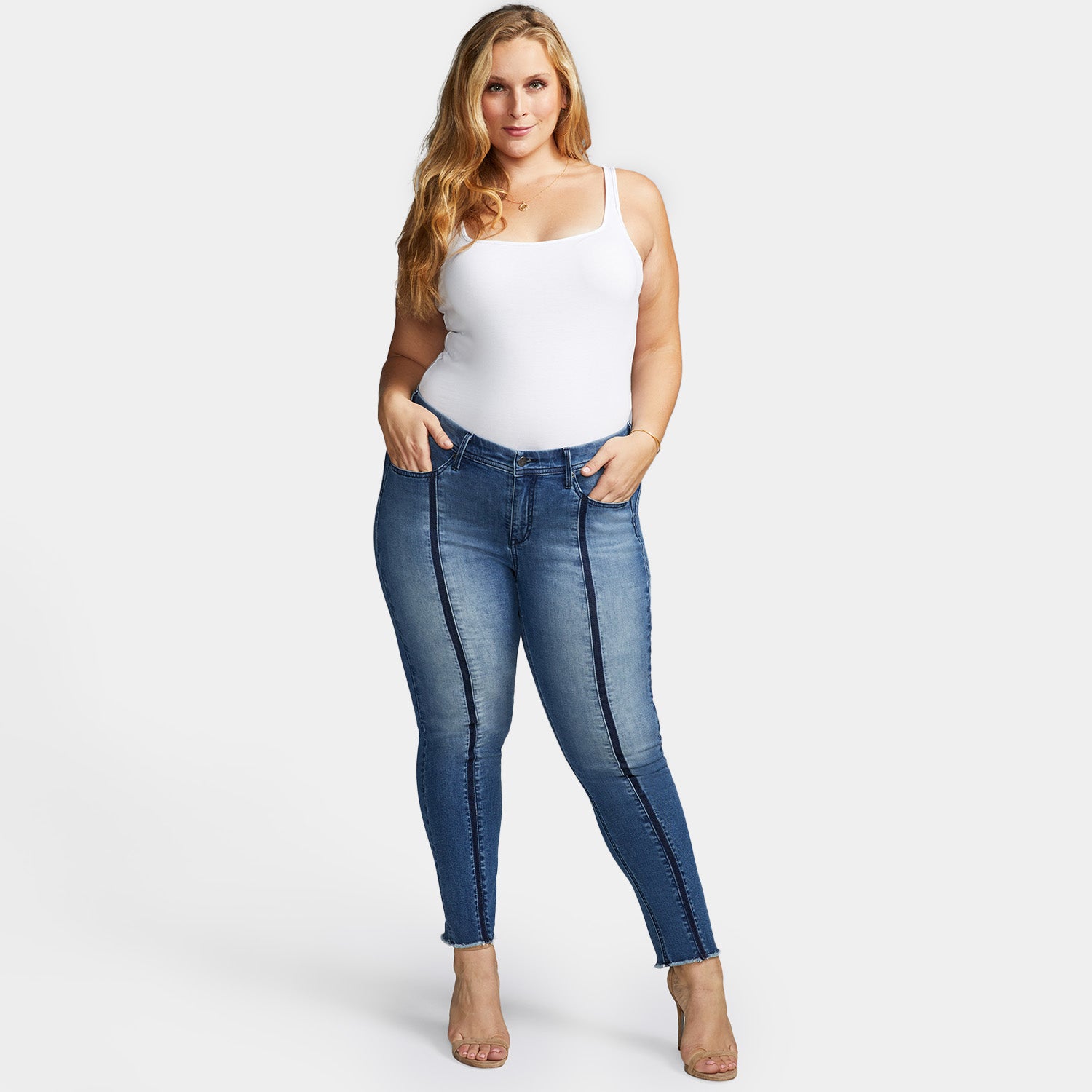 Boost Skinny Ankle Jeans In Curves 360 Denim With Shadow