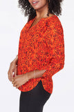 NYDJ The Perfect Blouse By Curves 360 - Parkside Plume