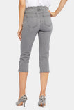 NYDJ Slim Straight Crop Jeans In Curves 360 Denim With Side Slits - Palmas