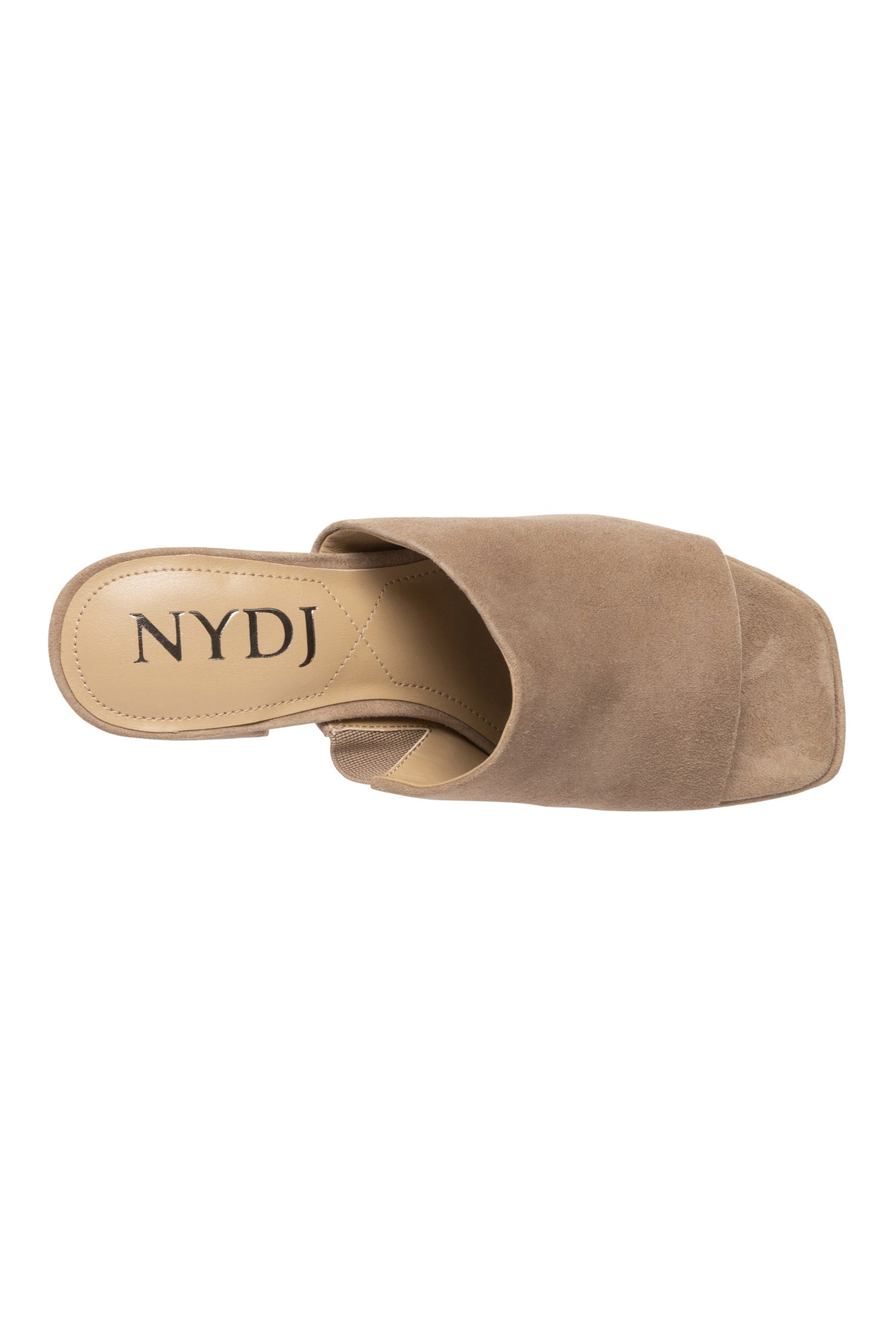 NYDJ Dewi Platform Sandals In Suede - Light Taupe