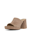 NYDJ Dewi Platform Sandals In Suede - Light Taupe