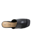 NYDJ Dewi Platform Sandals In Nappa Leather - Black