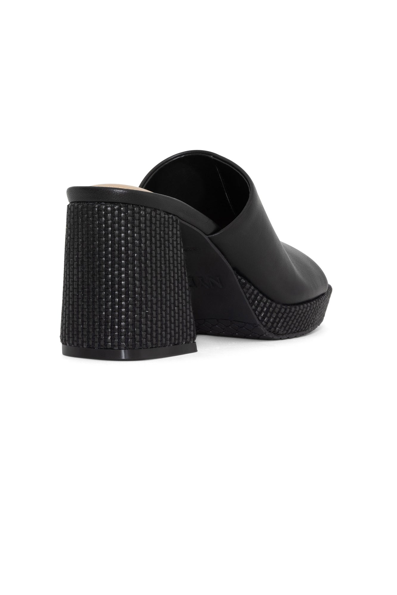 NYDJ Dewi Platform Sandals In Nappa Leather - Black