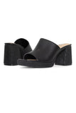 NYDJ Dewi Platform Sandals In Nappa Leather - Black