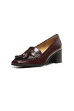 NYDJ Dexter Loafers In Patent Leather - Wine