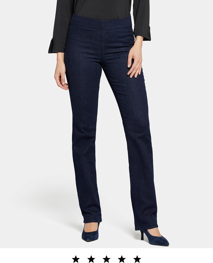 Click here to shop our marilyn straight pull-on jean in rinse. 