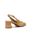 NYDJ Faelynn Slingback Heels In Cork - Natural