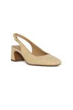 NYDJ Faelynn Slingback Heels In Raffia - Natural