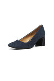 NYDJ Fay Pumps In Kid Suede - Navy