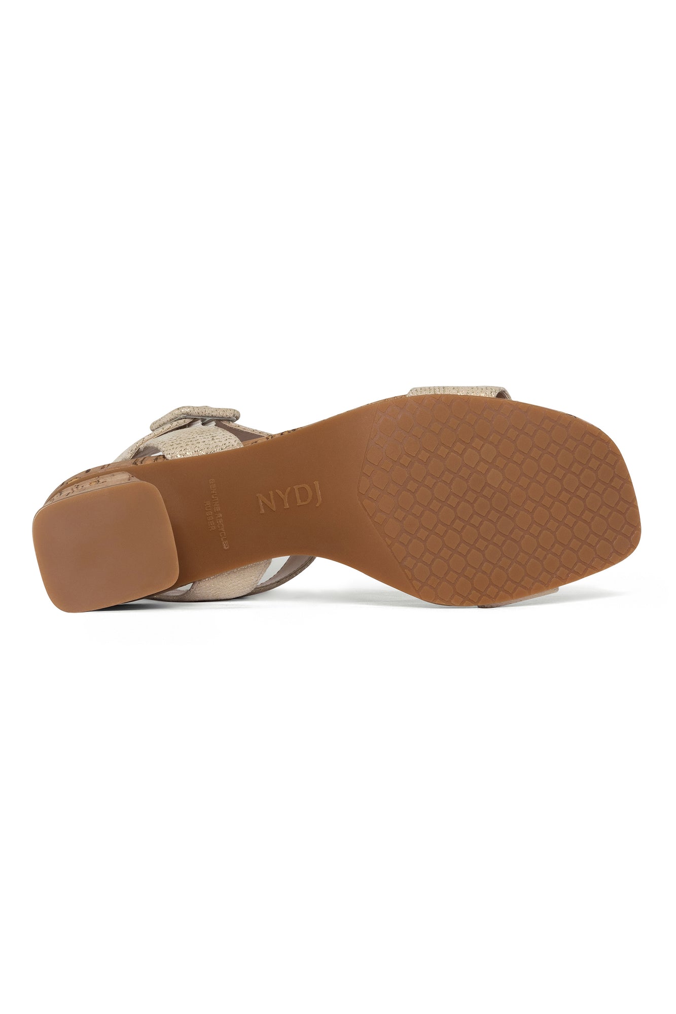 NYDJ Gaiana High Heel Sandals In Metallic Nappa Leather - Gold