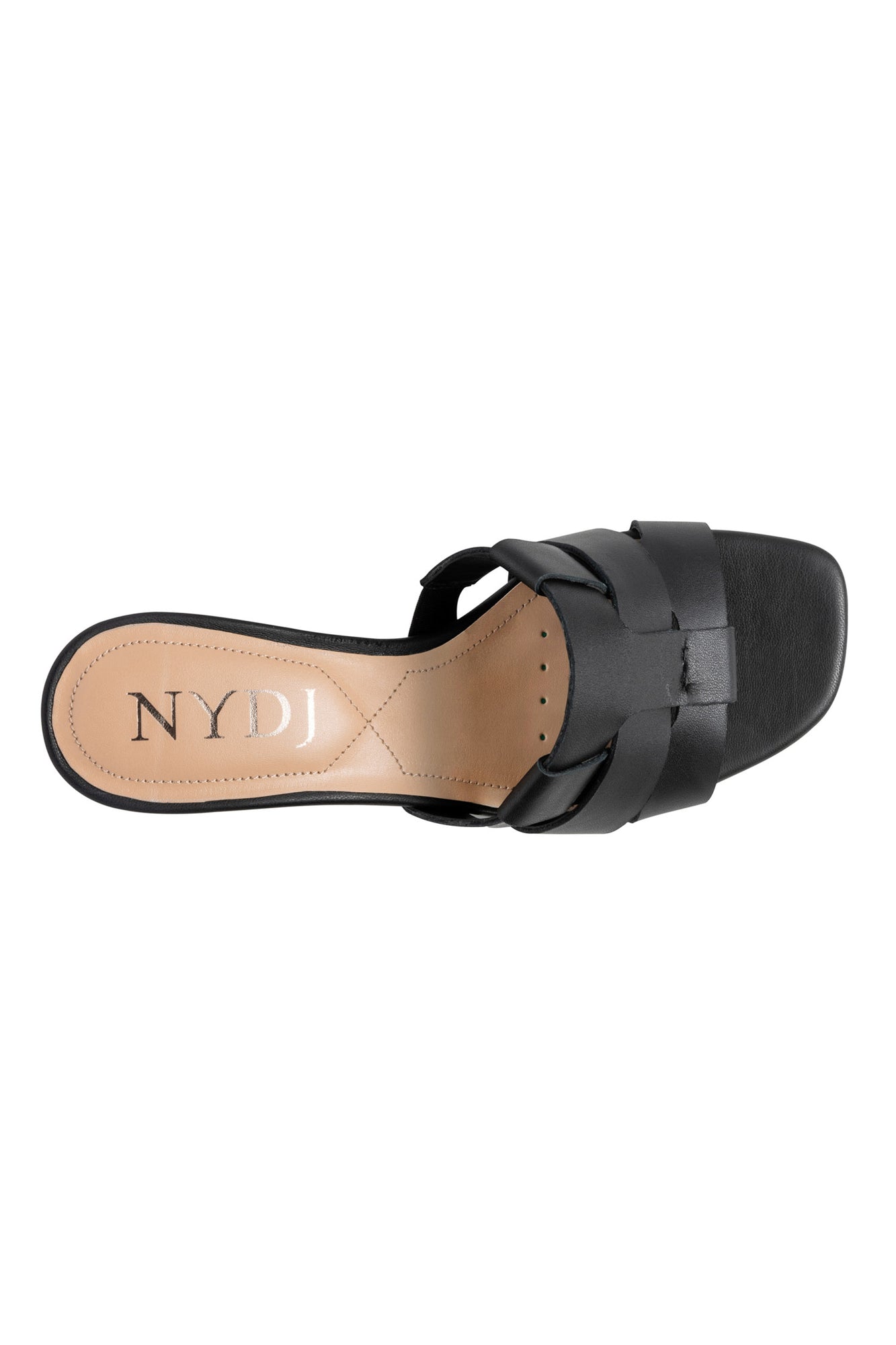 NYDJ Gloriana Mule Sandals In Calf Leather - Black