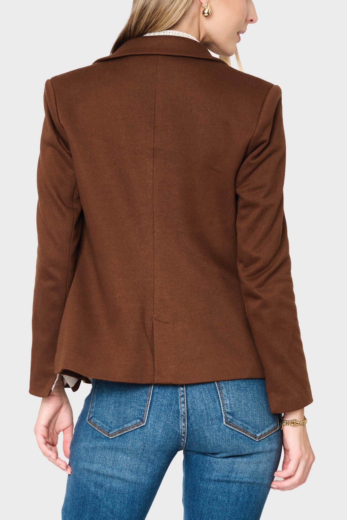 NYDJ Double Breasted Blazer in Tuscan Saddle by Gibsonlook  - Double Breasted Blazer in Tuscan Saddle by Gibsonlook
