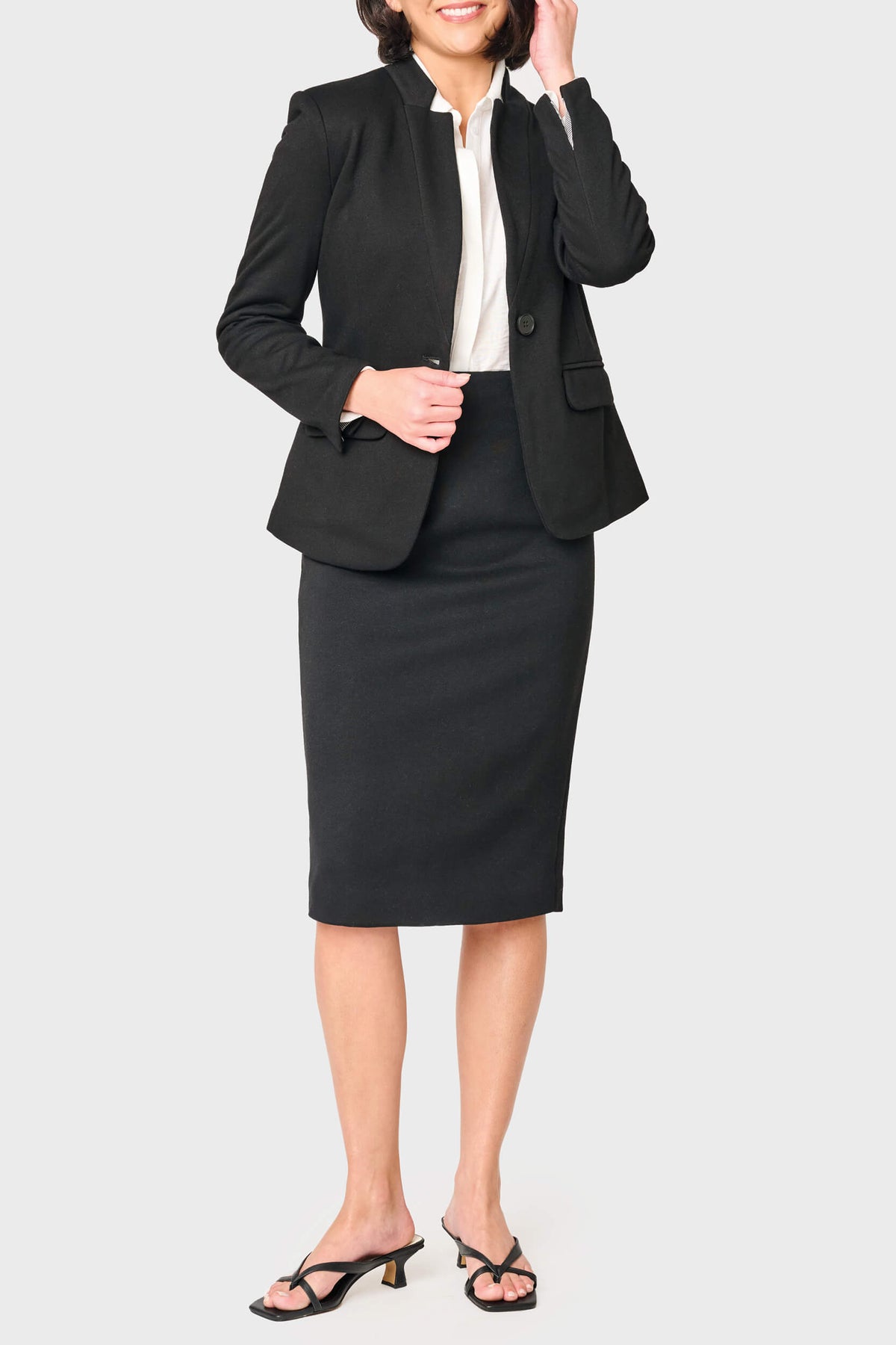 NYDJ Notch Midi Skirt by Gibsonlook  - Notch Midi Skirt by Gibsonlook