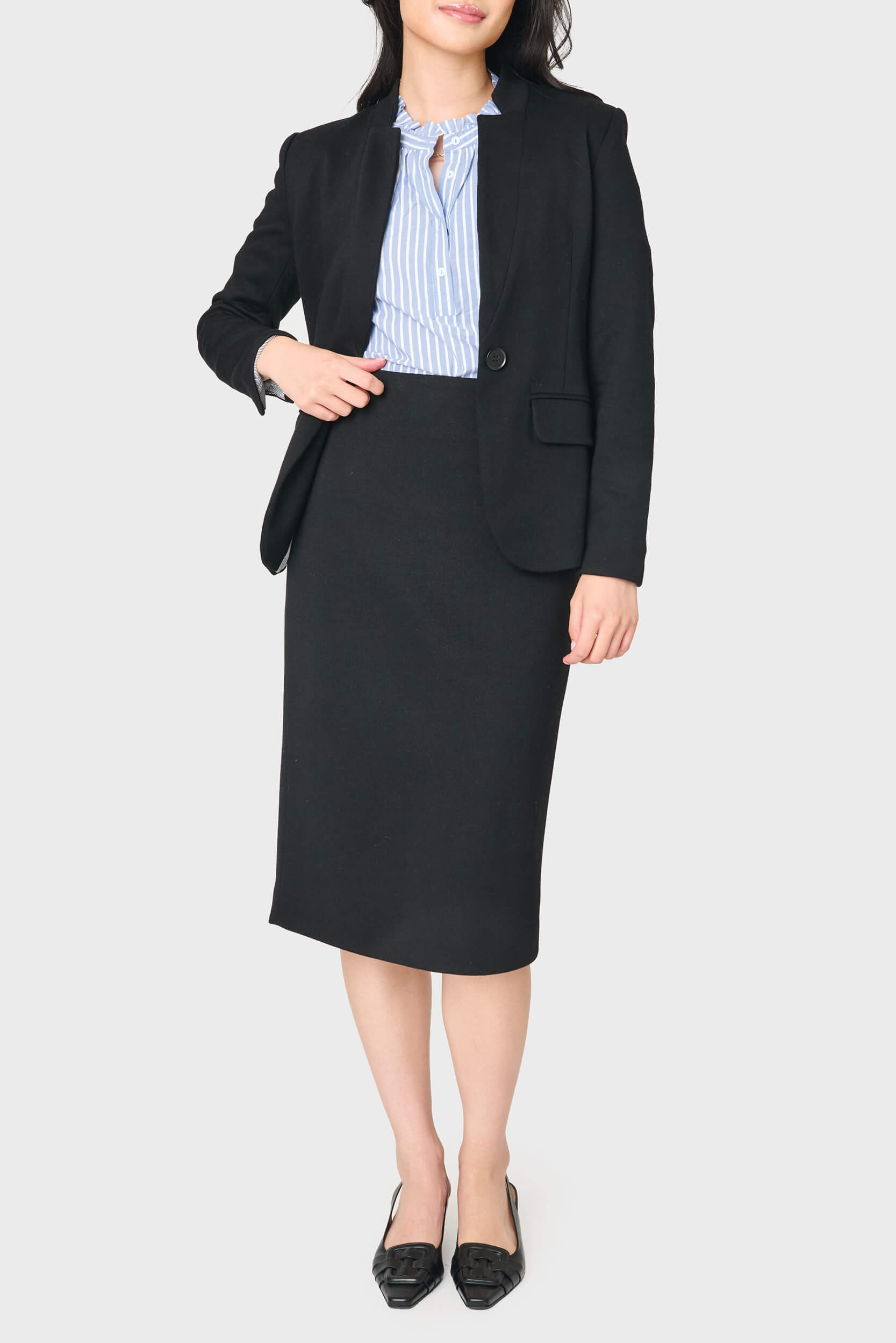 NYDJ Notch Midi Skirt by Gibsonlook  - Notch Midi Skirt by Gibsonlook