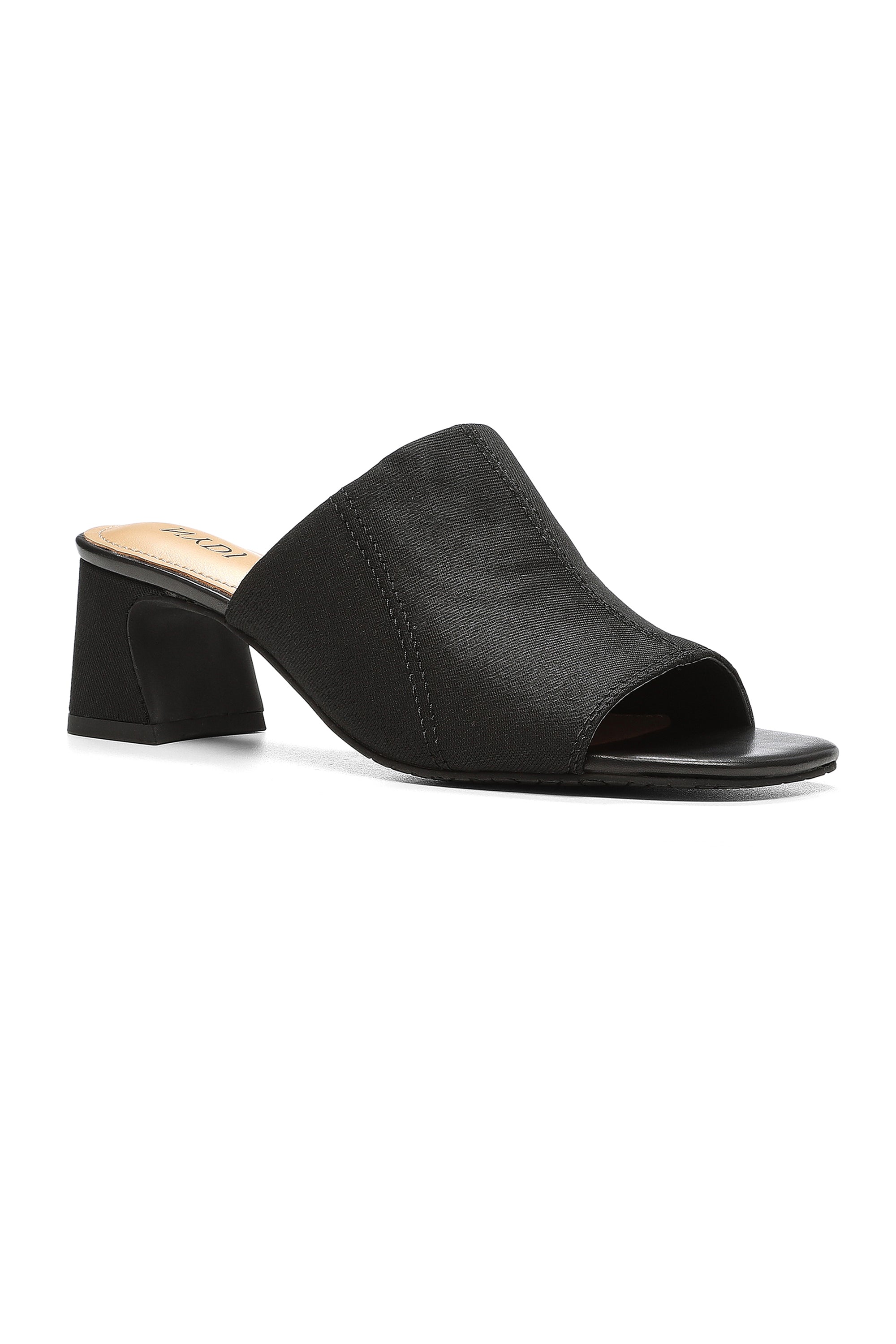 NYDJ Gwen Stretch Mules In BlackLast™ Denim - Black
