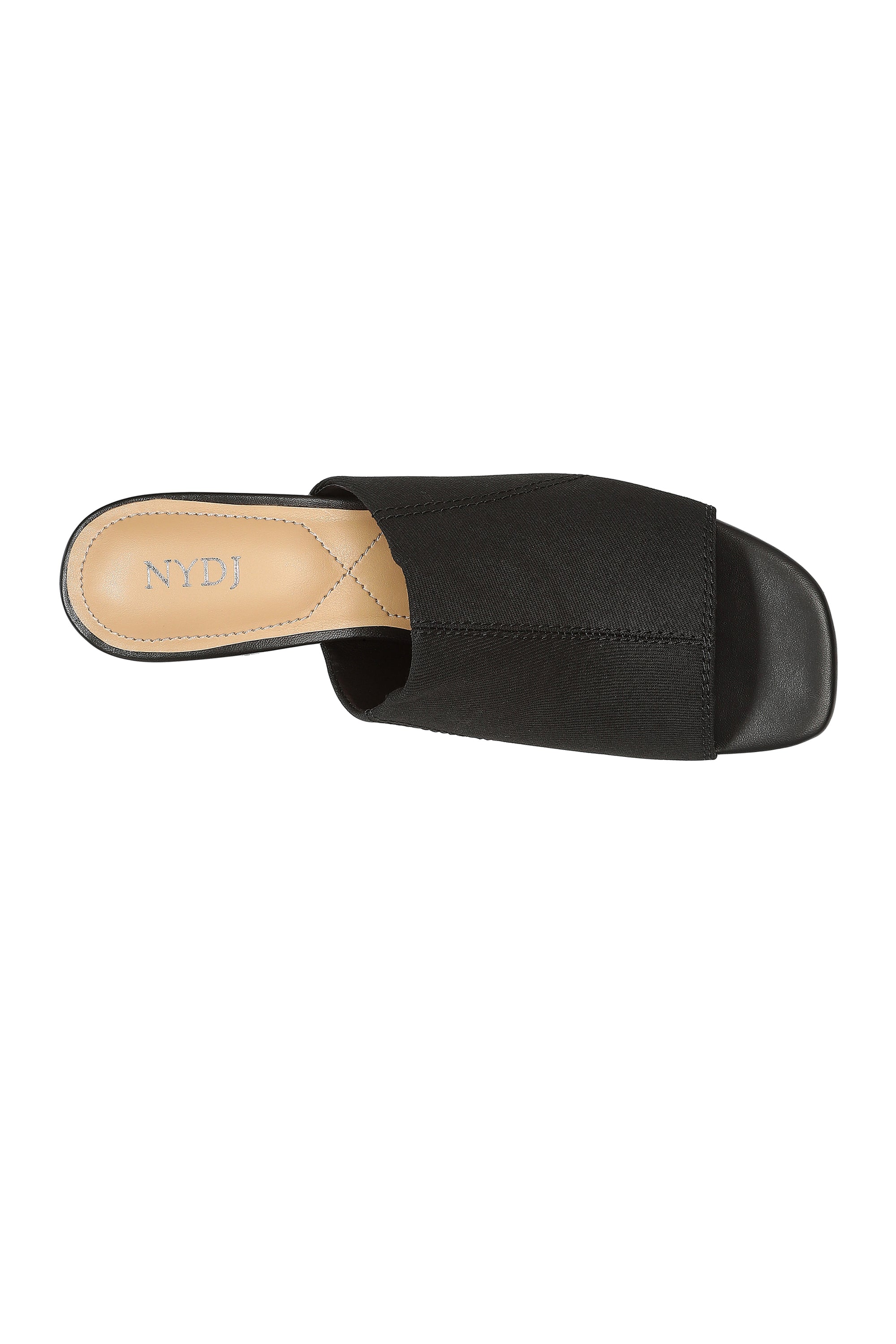 NYDJ Gwen Stretch Mules In BlackLast™ Denim - Black