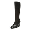 NYDJ Jessica Wedge Boots In Vachetta Leather - Black