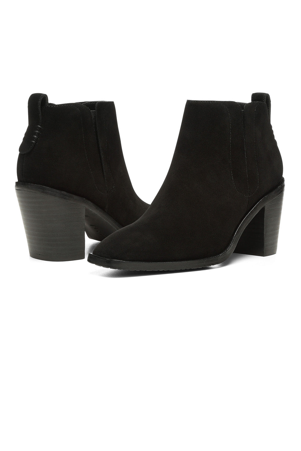 NYDJ Jolene Booties In Suede - Black