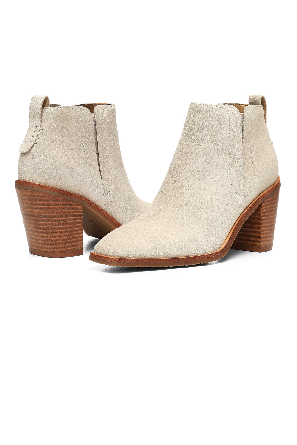 NYDJ Jolene Booties In Suede - Sand