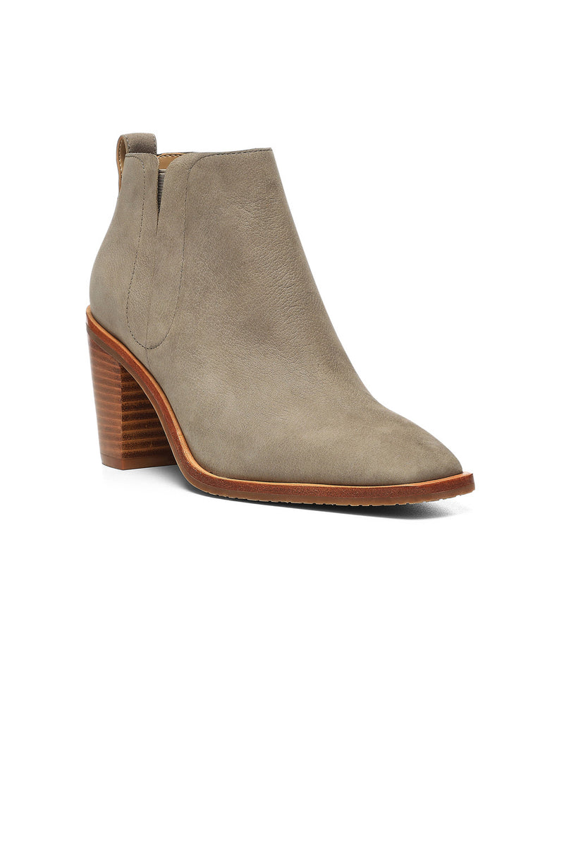 Leather taupe boots best sale