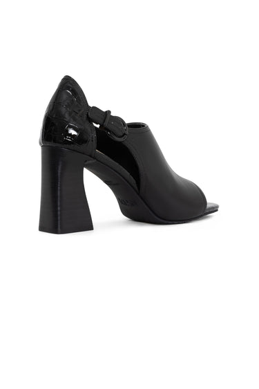 NYDJ Larlie Block Heel Sandals In Nappa Leather - Black