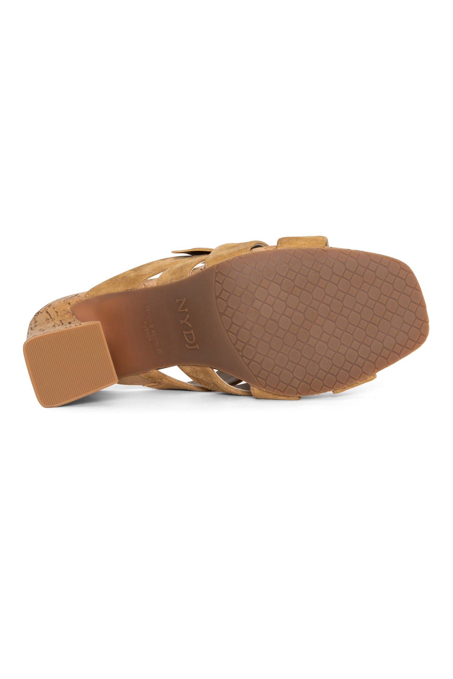 NYDJ Loreri Mule Sandals In Suede - Cognac