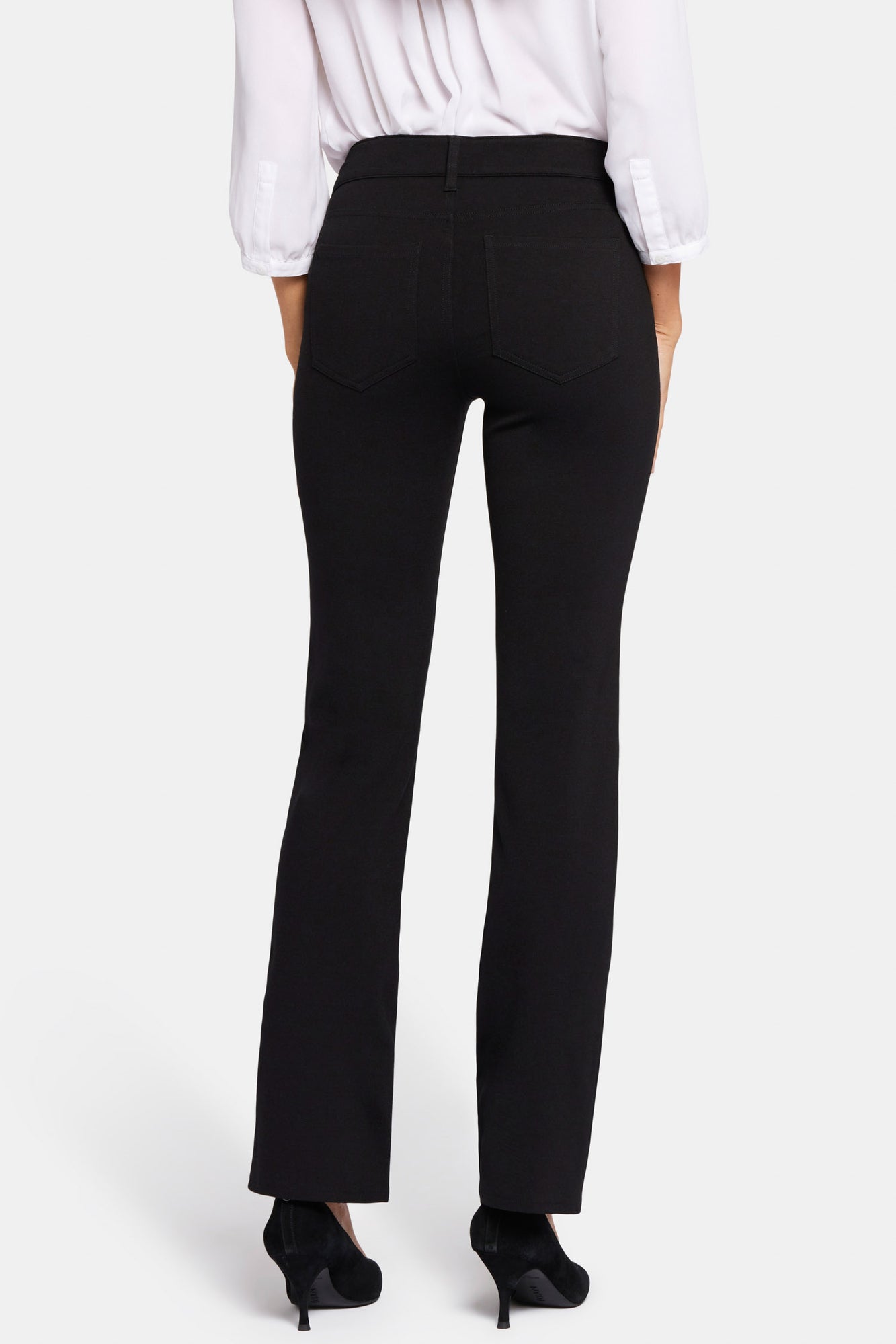NYDJ Marilyn Straight Pants In Ponte Knit - Black