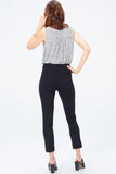 NYDJ Ankle Pants In Ponte Knit - Black