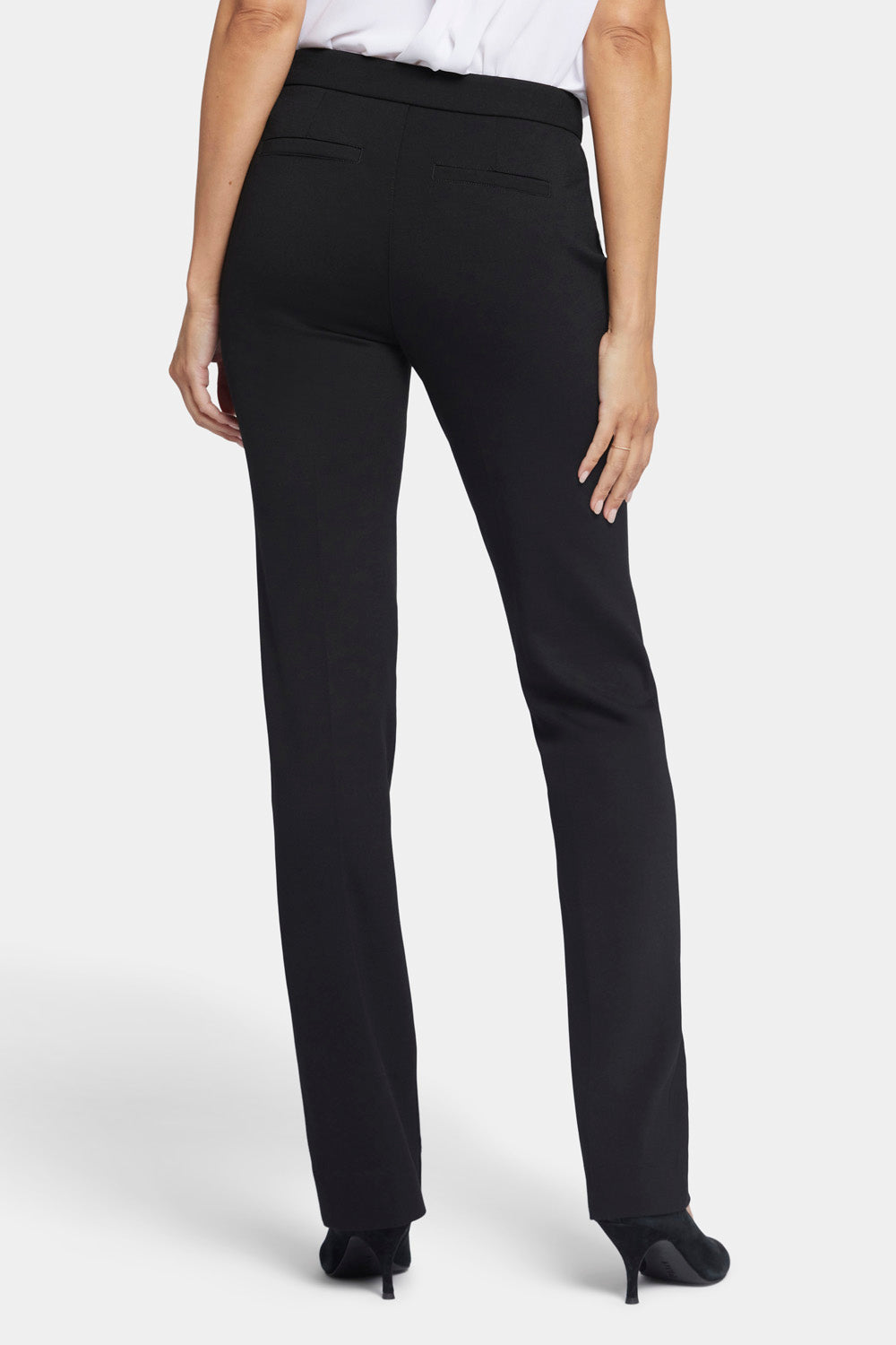 NYDJ Slim Trouser Pants In Ponte Knit - Black