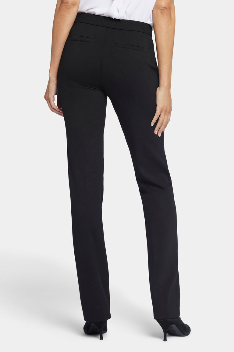 NYDJ Slim Trouser Pants In Ponte Knit - Black