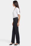 NYDJ Slim Trouser Pants In Ponte Knit - Charcoal Heathered