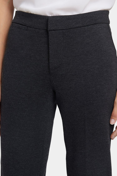 NYDJ Slim Trouser Pants In Ponte Knit - Charcoal Heathered