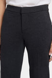 NYDJ Slim Trouser Pants In Ponte Knit - Charcoal Heathered