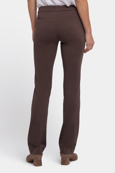 NYDJ Slim Trouser Pants In Ponte Knit - Coffee Bean