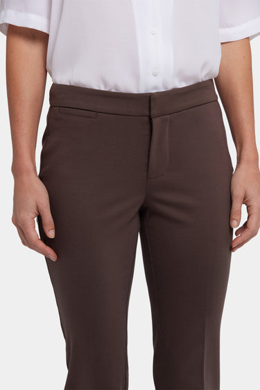 NYDJ Slim Trouser Pants In Ponte Knit - Coffee Bean