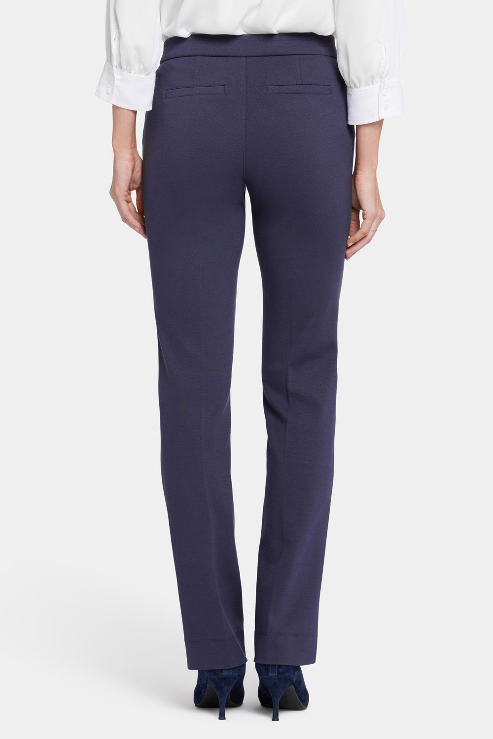 NYDJ Slim Trouser Pants In Ponte Knit - Oxford Navy