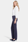 NYDJ Slim Trouser Pants In Ponte Knit - Oxford Navy