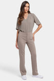 NYDJ Slim Trouser Pants In Ponte Knit - Saddlewood