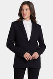 NYDJ Classic Blazer Jacket  In Ponte Knit - Black