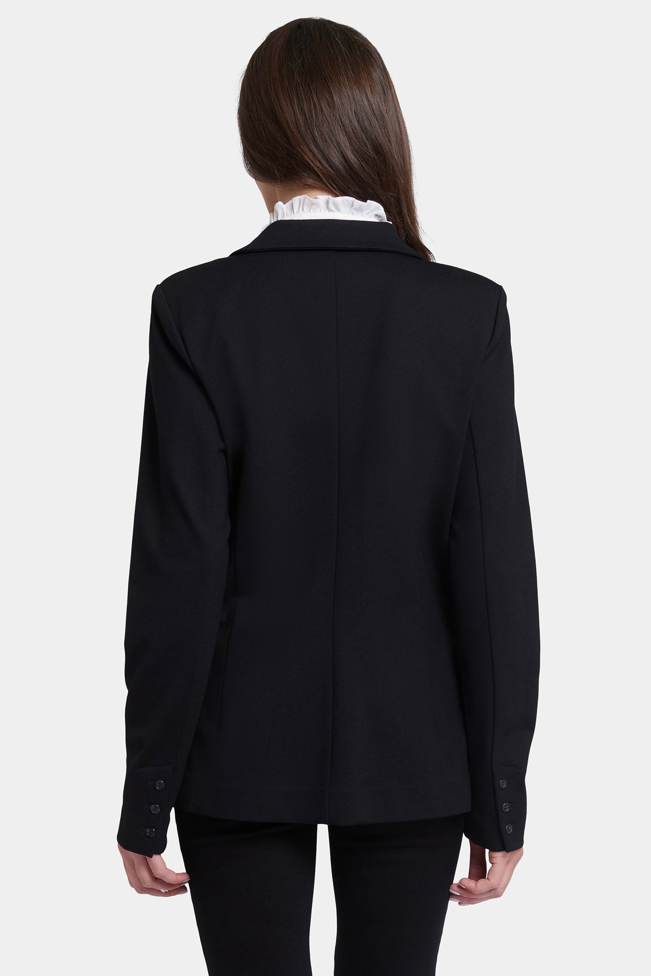NYDJ Classic Blazer Jacket  In Ponte Knit - Black
