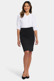 NYDJ 5 Pocket Pull-On Skirt In Ponte Knit - Black