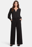 NYDJ Whitney Trouser Pants In Ponte Knit With Super High Rise - Black