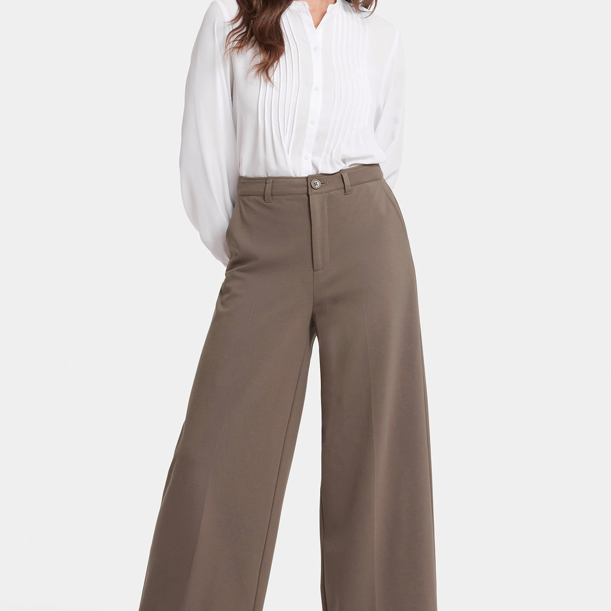 Whitney Trouser Pants - Dark Wood