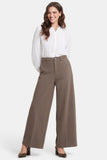 NYDJ Whitney Trouser Pants In Ponte Knit With Super High Rise - Dark Wood