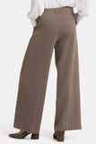 NYDJ Whitney Trouser Pants In Ponte Knit With Super High Rise - Dark Wood